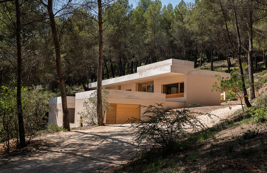 Embracing Nature: House in the Pine Forest by AT architectes